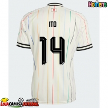 Camisa de Futebol Japão Junya Ito #14 Equipamento Secundário Mundo 2026 Manga Curta